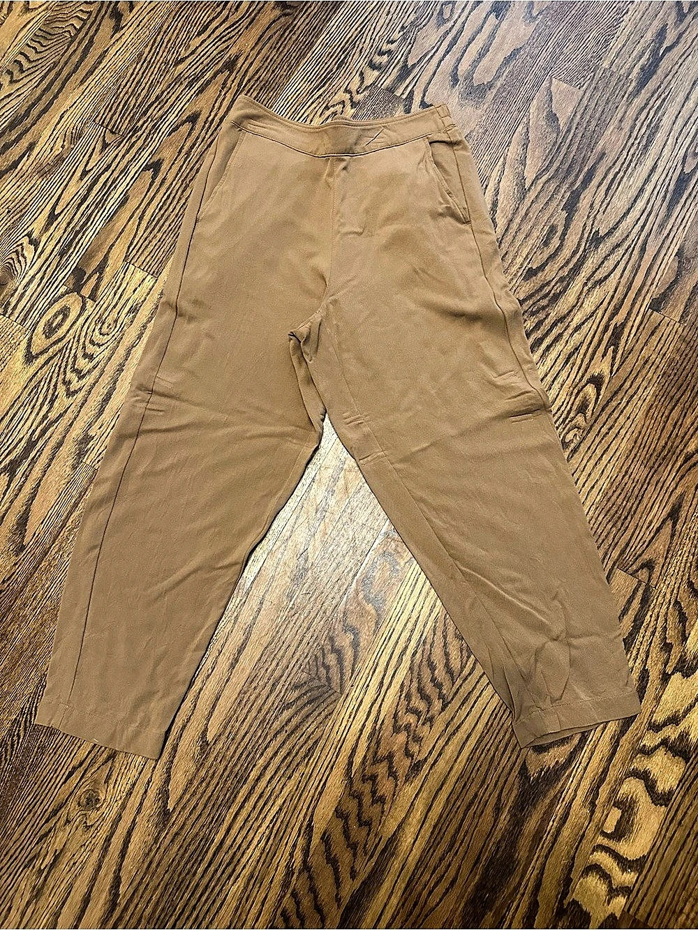 High-Rise cropped Leg Pant Brown